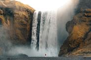 Icelandic waterfall