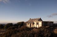 hut in mountains
