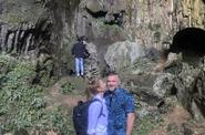 At the cave 