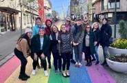 group of tourists in Reykjavík