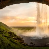 Waterfall in Iceland 