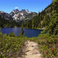 Local alpine lake