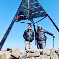 At the peak 