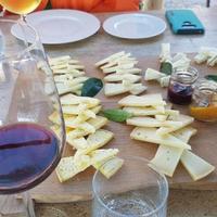 Chianti and pecorino sheep cheese