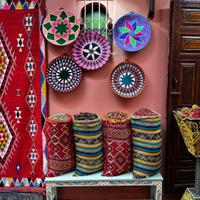 market display in Marrakech