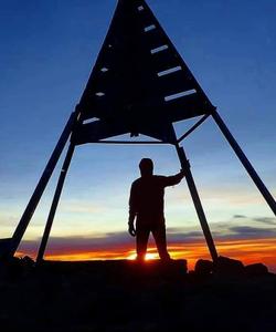 At the peak 