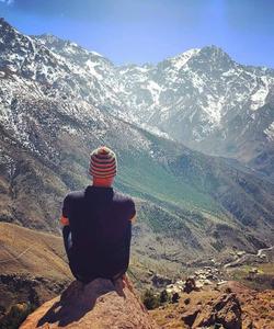 On a hike 