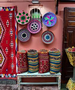 market display in Marrakech