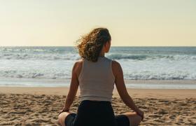 Yoga on the beach